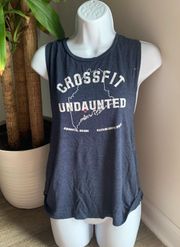 Navy Cross Fit Muscle Tank