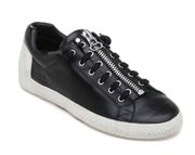 ASH Nirvana Black Leather With Zip Detail Sneaker EU 38