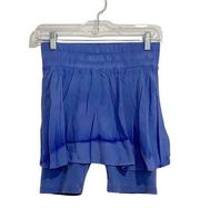 Free People Movement Blue Ballet All Day Skort Sz S