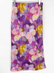 NEW Urban Outfitters Edy Satin Slip Skirt S Purple
