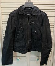 Black Rivet Leather Jacket