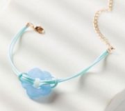 Urban Outfitters lis blue corded flower bracelet