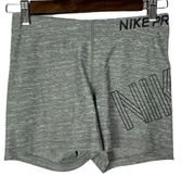 Nike  Pro Dri-Fit Gray Logo Compression 3" Training Shorts M