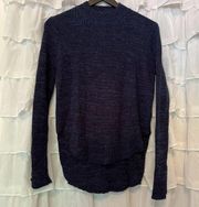 Navy Knit Sweater w/ Mock Neck - One Size Fits Most