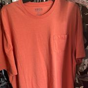 IZOD  luxury sport vintage orange tee