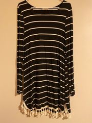 Black And White Striped Dress