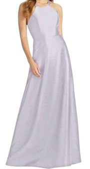 NWT  Moondance Lilac Modern Lace Up Back Halter Dress Size 0