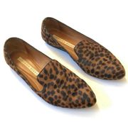 Veronica Beard Women’s Sz 6 Brown Animal Leopard Print Griffin Loafer Flats