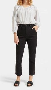 Everlane The Slim Leg Crop Washed Black Size 8