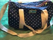 NWOT Lilyzen by Lily Bloom Polkadot Duffel Bag