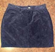 Ambiance Apparel Corduroy Mini Skirt in Black - size small