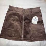 Brown Corduroy Skirt