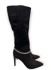 Talayah Women’s Knee High Boots Black Size 7  NIB NWT