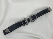 Double-Buckle Western Belts for Women, Vintage Design