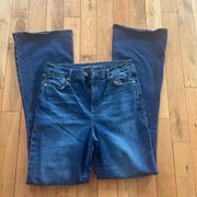 Old navy dark wash flare Jeans size 12 tall