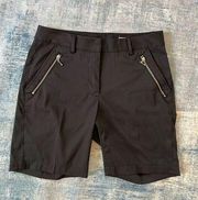 Greg Norman Black Zippered Pocket Golf Shorts Size 2