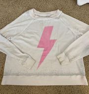 Size Small Thin Sweatshirt Lightning Bolt Ac Dc