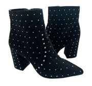 Black Studded Black Ankle Boots