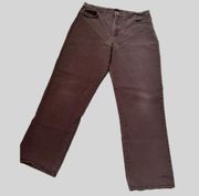 Women’s Brown Straight-leg Denim Jeans