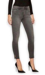 NEW Sam Edelman The Kitten Mid Rise Skinny Ankle Jeans in Gray Size 16 33