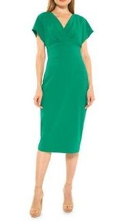 ALEXIA Admor Naomi Draped Sheath Dress - XS