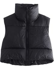 Cropped Puffer Vest