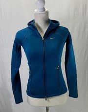 Nike  Therma Fit Full Zip Dark Teal Hoodie Size XS