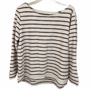 Alexander Jordan Striped boatneck top size XL