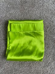 Green Silk Square Scarf