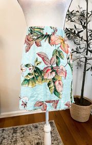 Linen Tropical Skirt Size Medium