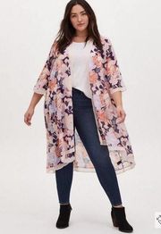 Torrid Chiffon Kimono Floral 2