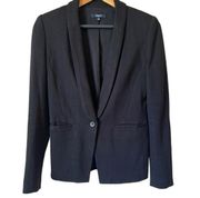 Madewell Duskfall Black One Button Stretch Blazer