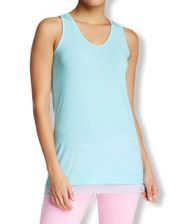 Nanette Lepore blue racerback braid tank small