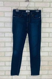 Paige Transcend Verdugo Ankle Skinny Jeans in Hugo Wash Size 28