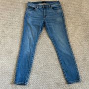 Frye Medium Wash High Waist Straight Leg Jeans