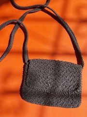 90's Vintage Gap Mini Crochet Crossbody Bag