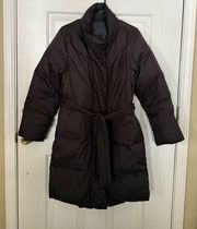 Gap Women’s Black Belted Puffer Coat Size Medium