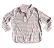 NEW Vineyard Vines Relaxed Coastside Stripe Hi-Lo Popover Size 6