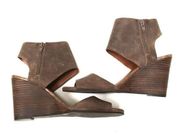 Lucky Brand Raisza stacked heel sandals 9.5