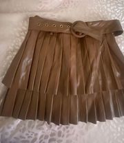 Brown Mini Skirt