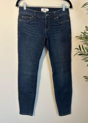 Vineyard Vines Jamie High Rise Skinny Ankle Jean / Size 0 / Deep Bay Blue