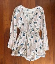 Floral Long Sleeve Romper - Revolve