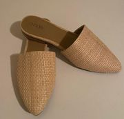 NWOT ABOUND Woven Pointed Toe Mule Flats Size 6.5