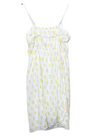 Old Navy Linen Sundress Green & Yellow Floral Cottagecore  Size Medium