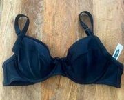 XL  Black Bikini Top.  New with tags!