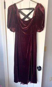 Reformation Jocelyn Velvet Dress NWT Size 10