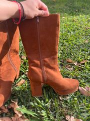 brown heeled Boots