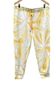 Secret Treasures  Yellow Tie Dye Joggers Lounge Sleep Pants Size Large New