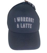 Under Armour Women’s Cap Hat Black Adjustable “I Workout A Latte”