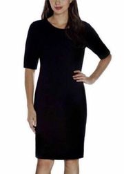 NWT Womens Mario Serrano Black Textured Bodycon Dress - Sz S